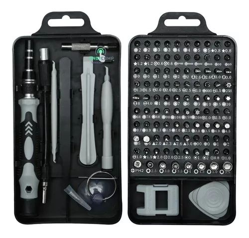 Kit de Herramientas de Precisión Magnético 115 Piezas – Reparación Profesional