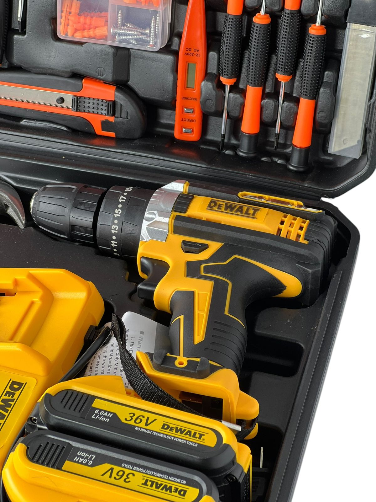 KIT TALADRO DEWALT + COMBO HERRAMIENTA FULL