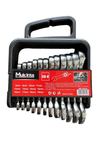 Juego de Llaves Mini Ratchet 12 Piezas – Marca Mukinta