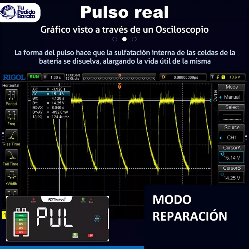 Cargador de Batería Portátil con Pantalla LCD – Arrancador de Emergencia para Carro y Moto
