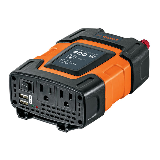 Inversor Truper 400W – Energía Segura y Versátil en Cualquier Lugar