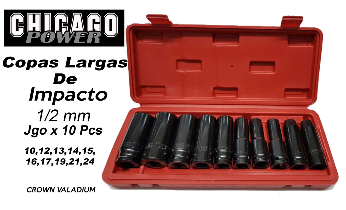 Juego de Copas de Impacto | 1/2" Chicago