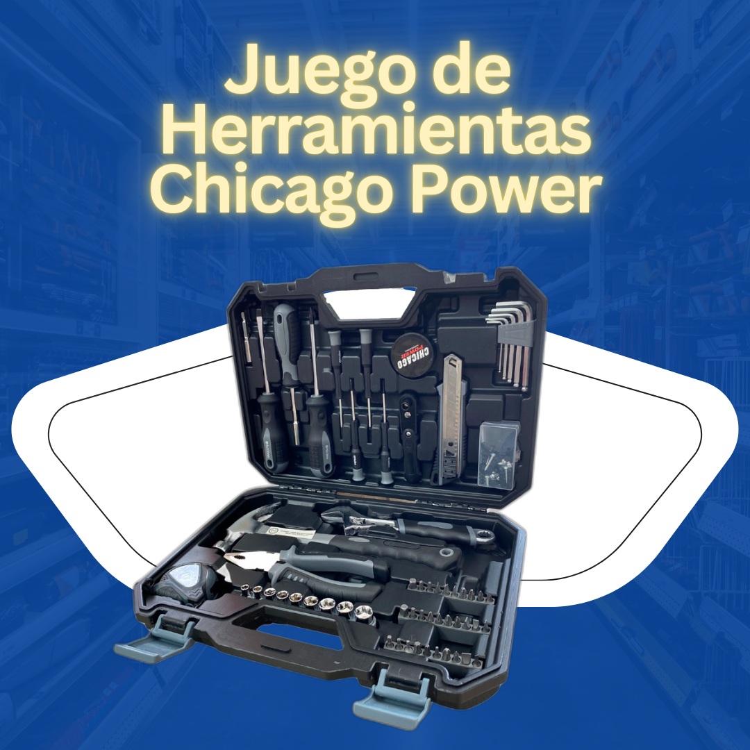 Juego de Herramientas de 100 Piezas – Versatilidad y Calidad | Chicago Power